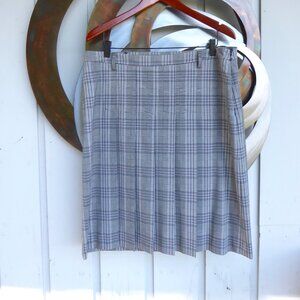 Vintage Tweed Pleated Skirt, Size 14